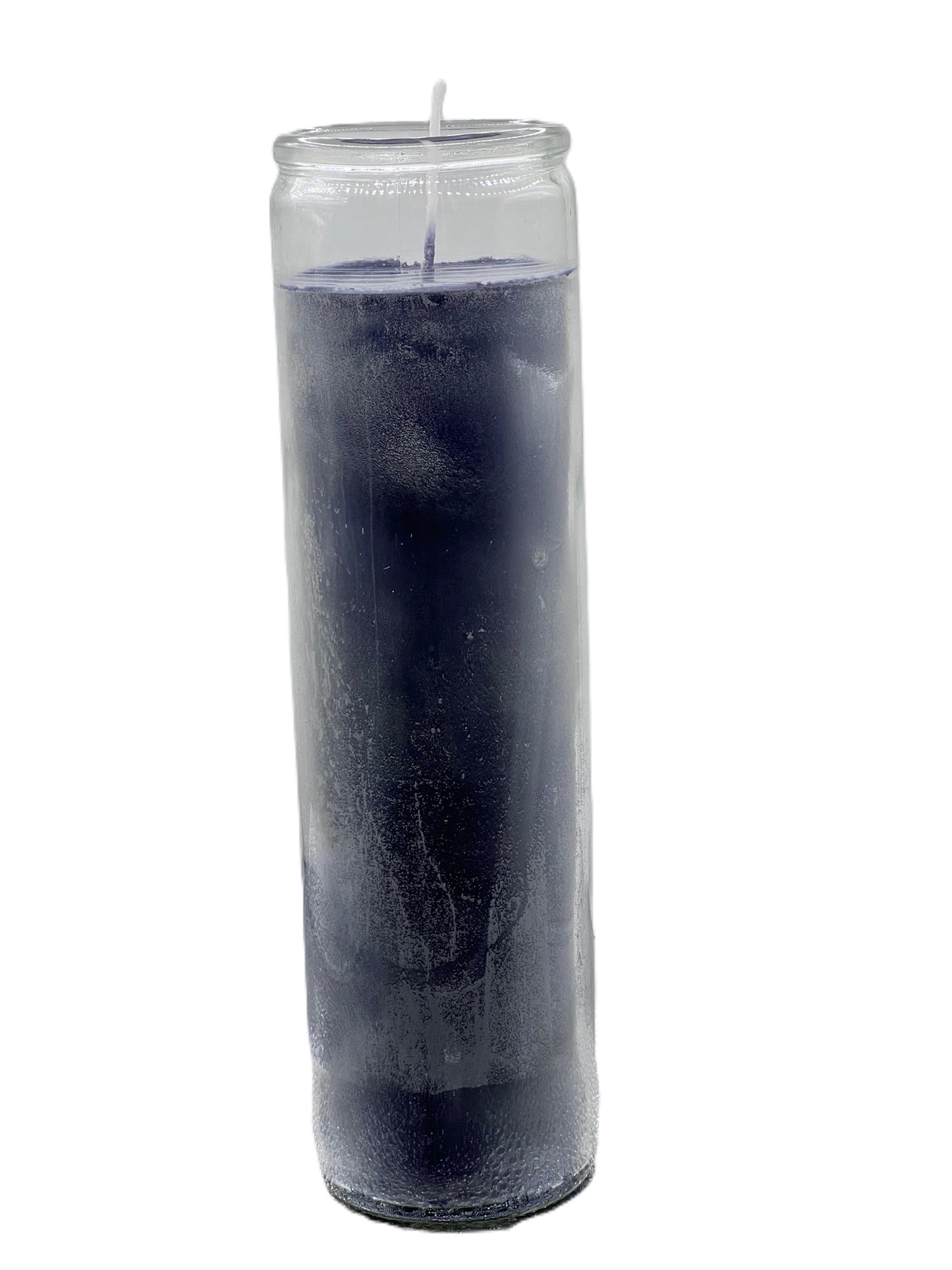 Glass Encased Candle-4 items-23 Colored Prayer Candles-100% Soy Wax- Fragrance Free-Dimensions: 2.33" inches Wide 8"High-Long Burn-Made in the USA