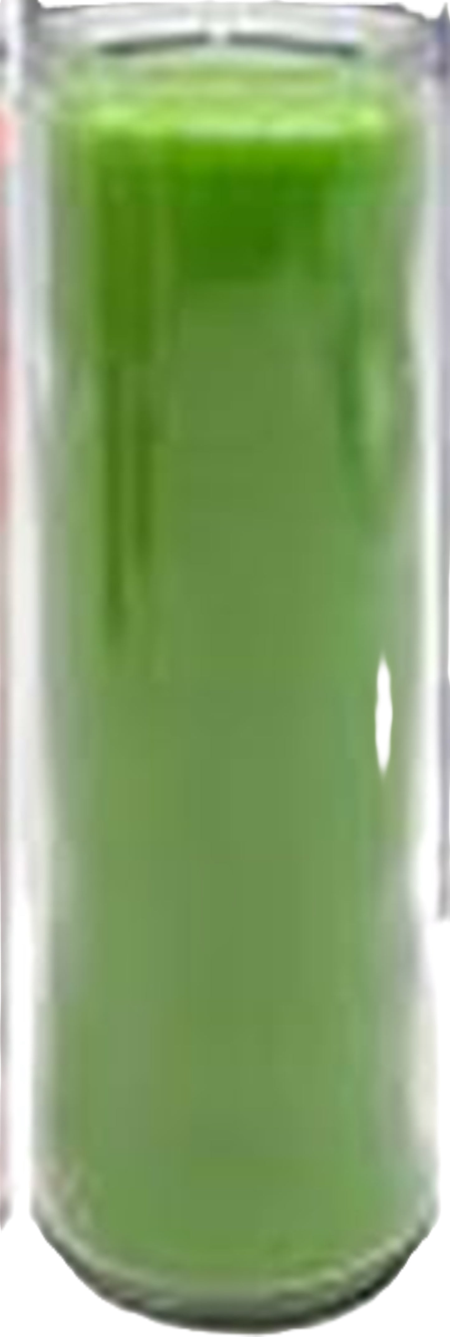 Glass Encased Candle-4 items-23 Colored Prayer Candles-100% Soy Wax- Fragrance Free-Dimensions: 2.33" inches Wide 8"High-Long Burn-Made in the USA