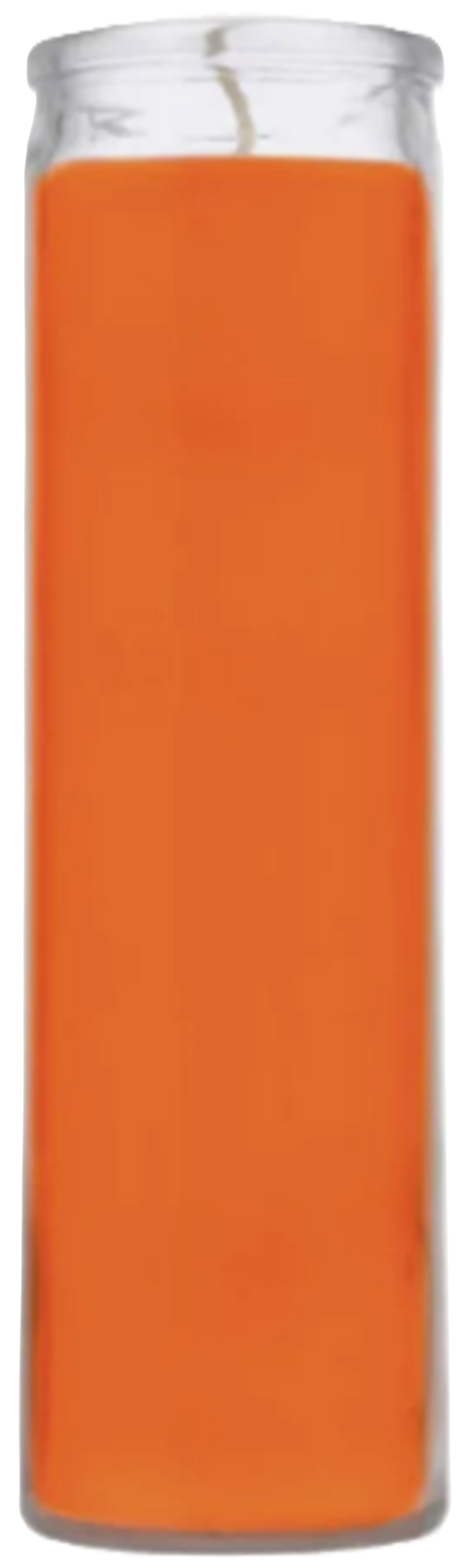 Glass Encased Candle-4 items-23 Colored Prayer Candles-100% Soy Wax- Fragrance Free-Dimensions: 2.33" inches Wide 8"High-Long Burn-Made in the USA