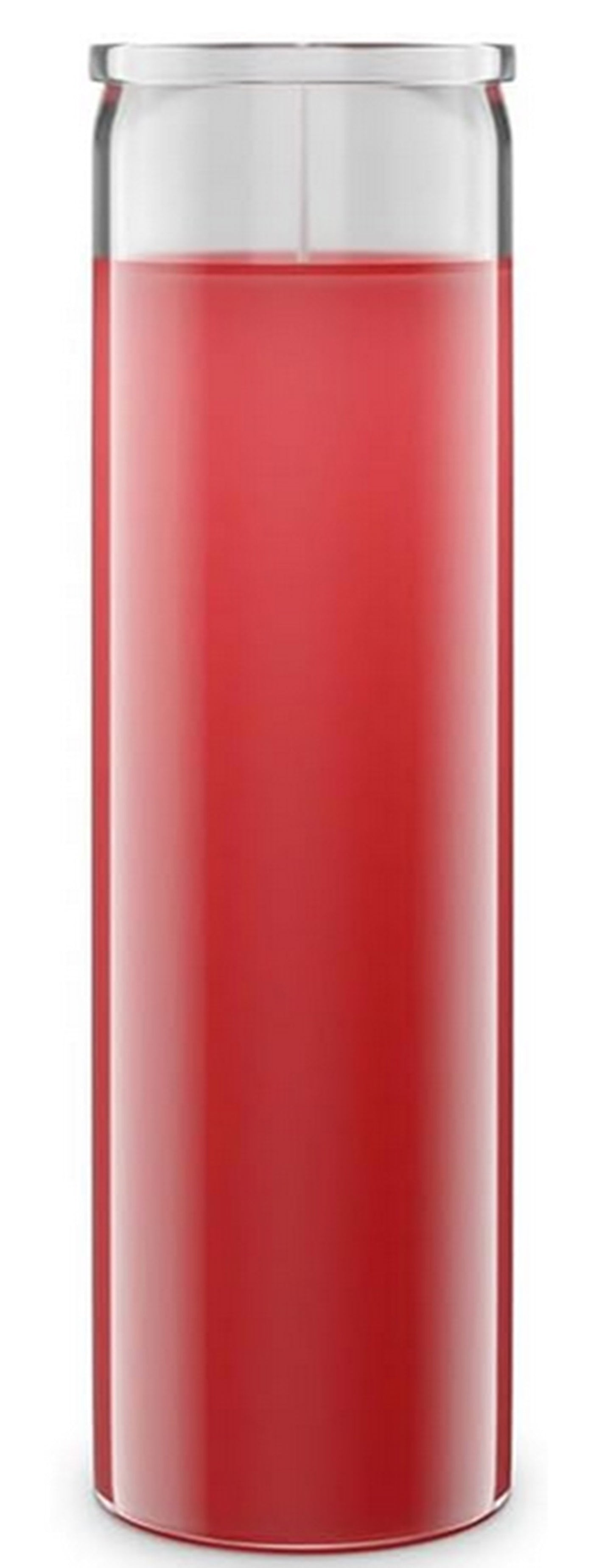 Glass Encased Candle-4 items-23 Colored Prayer Candles-100% Soy Wax- Fragrance Free-Dimensions: 2.33" inches Wide 8"High-Long Burn-Made in the USA